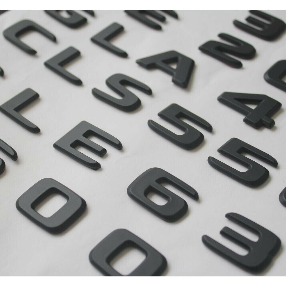 Flat Matte Black A35 AMG TURBO/4matic Trunk Fender Badge for W177 A35 2018-2023