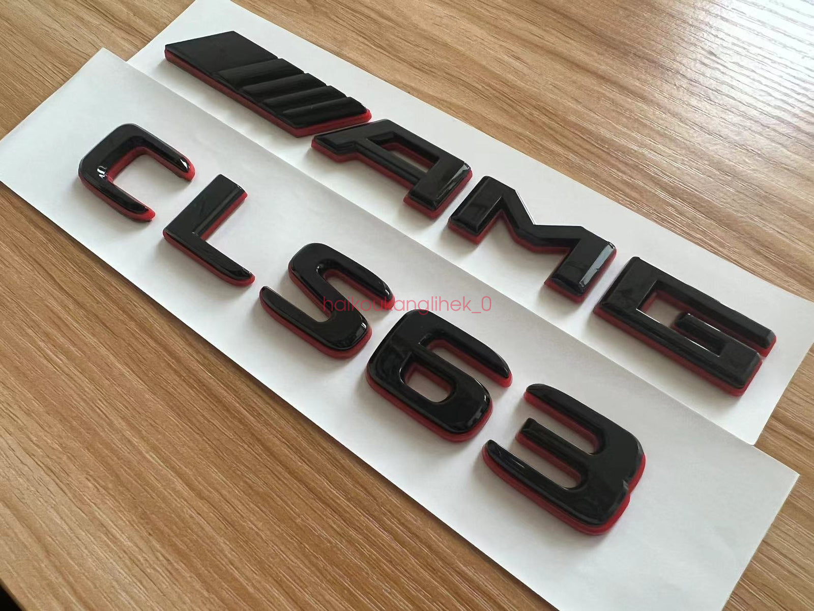 Black RED CLS63 AMG V8 BITURBO Emblem Badge Sticker Set For Mercedes CLS63