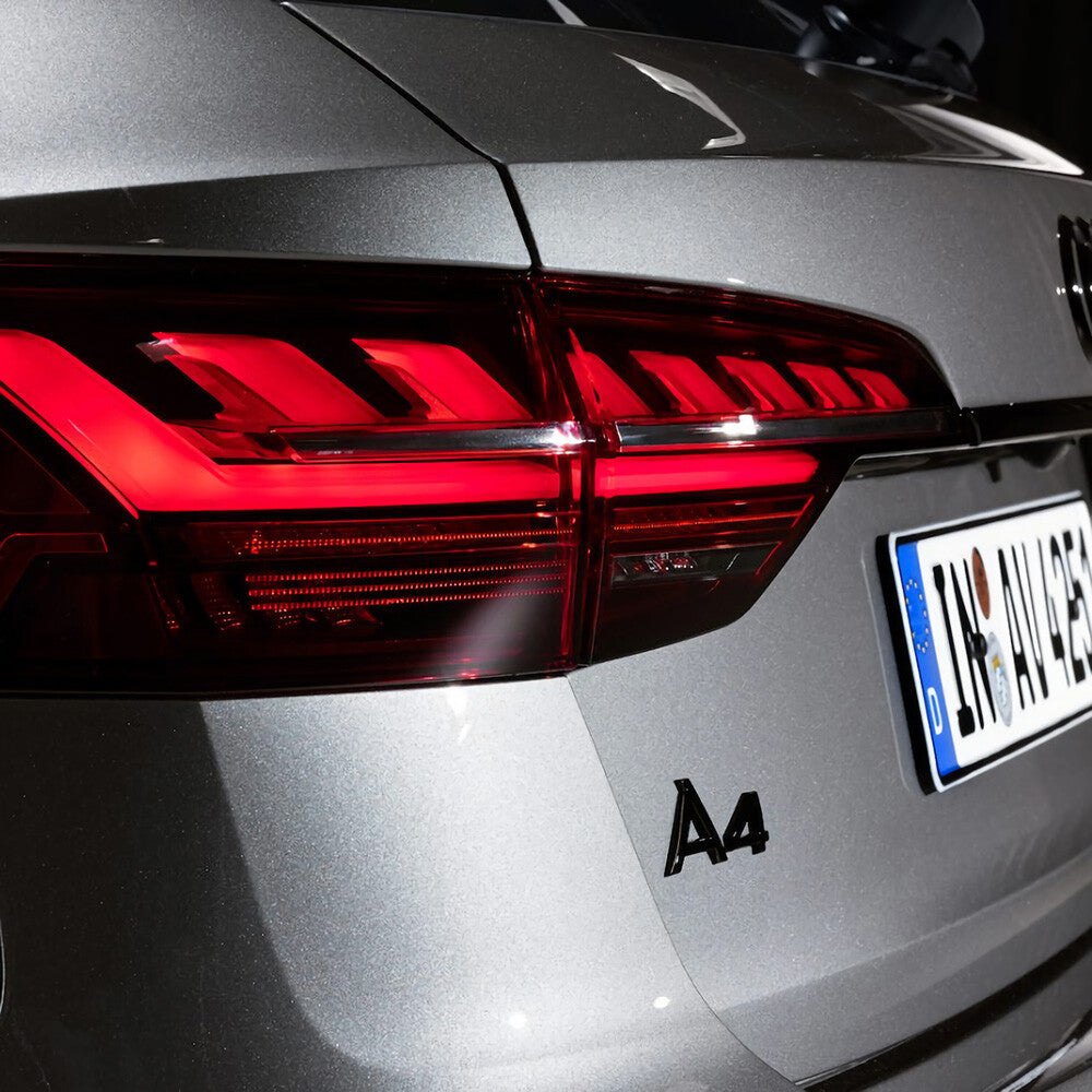 Audi A4 Gloss Black Rear Letter Tail Badge Trunk Nameplate Emblem Badge Sport