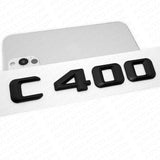 2015 C400 Emblem Trunk Lid Letter Logo Nameplate Badge Decorate AMG Matte Black