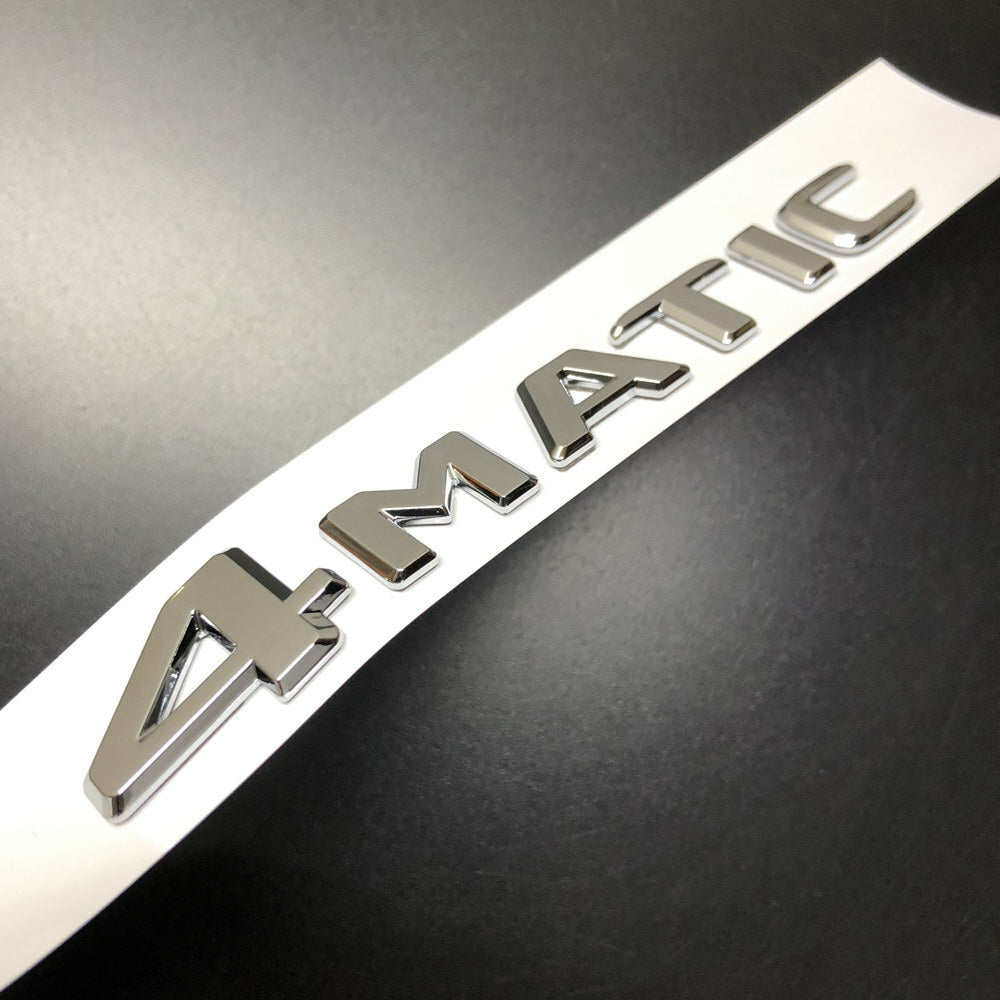 4Matic Matte Black Car Rear Trunk Lid Sticker Emblem For Mercedes-Benz 2017-2023