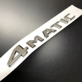 4Matic Matte Black Car Rear Trunk Lid Sticker Emblem For Mercedes-Benz 2017-2023