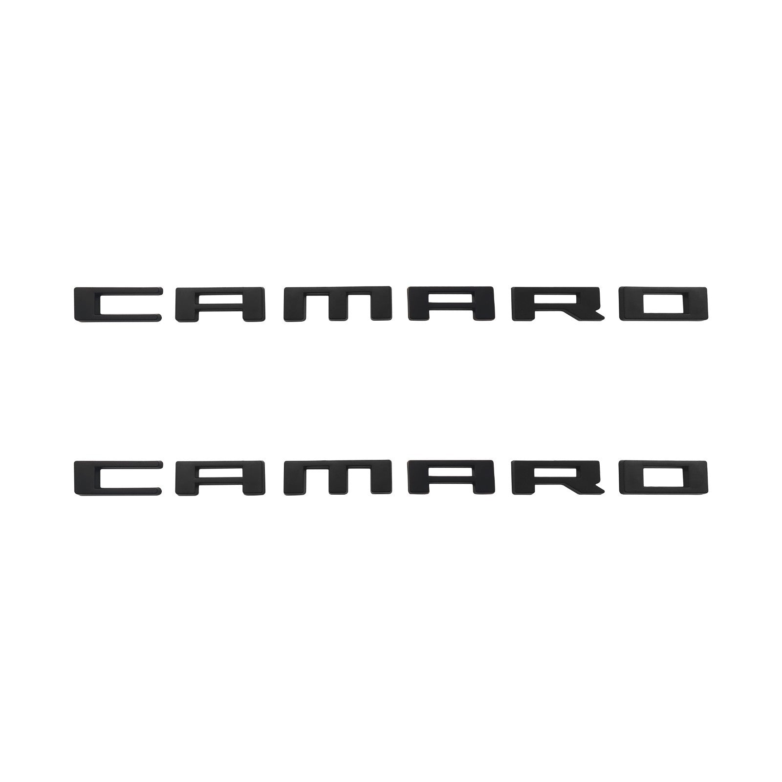 Set FOR CAMARO EMBLEM 2010-2015 SIDE FENDER BADGE LETTER NAMEPLATE BLACK