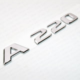 19+ Nameplate OEM A220 Emblem 3D Trunk Logo Badge Decoration AMG 4Matic - Chrome