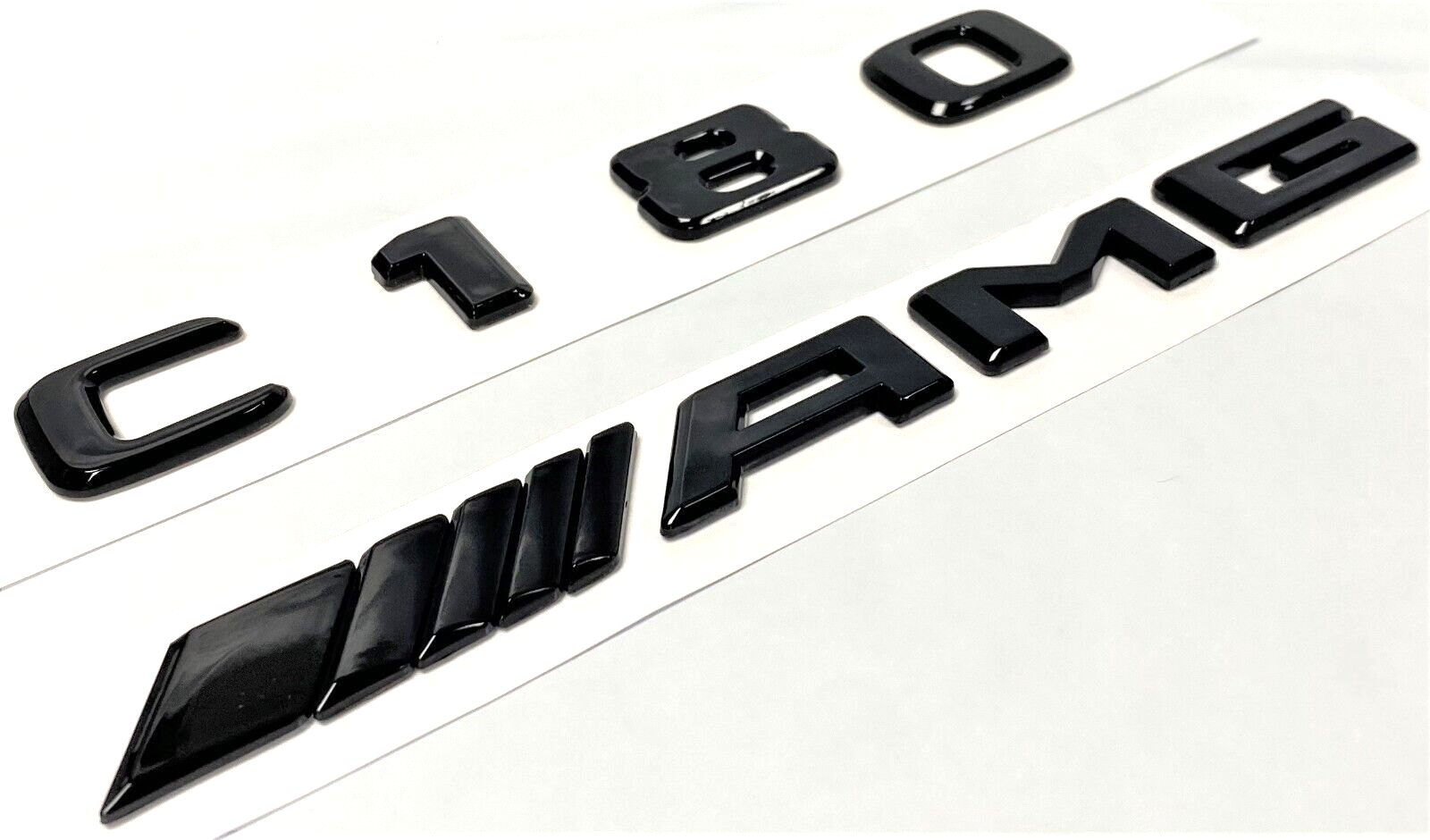 C180+AMG BLACK FOR MERCEDES REAR TRUNK EMBLEM BADGE NAMEPLATE DECAL NUMBERS