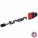 Audi e-tron S Gloss Black Letter Liftgate Nameplate Trunk Emblem Badge Sport
