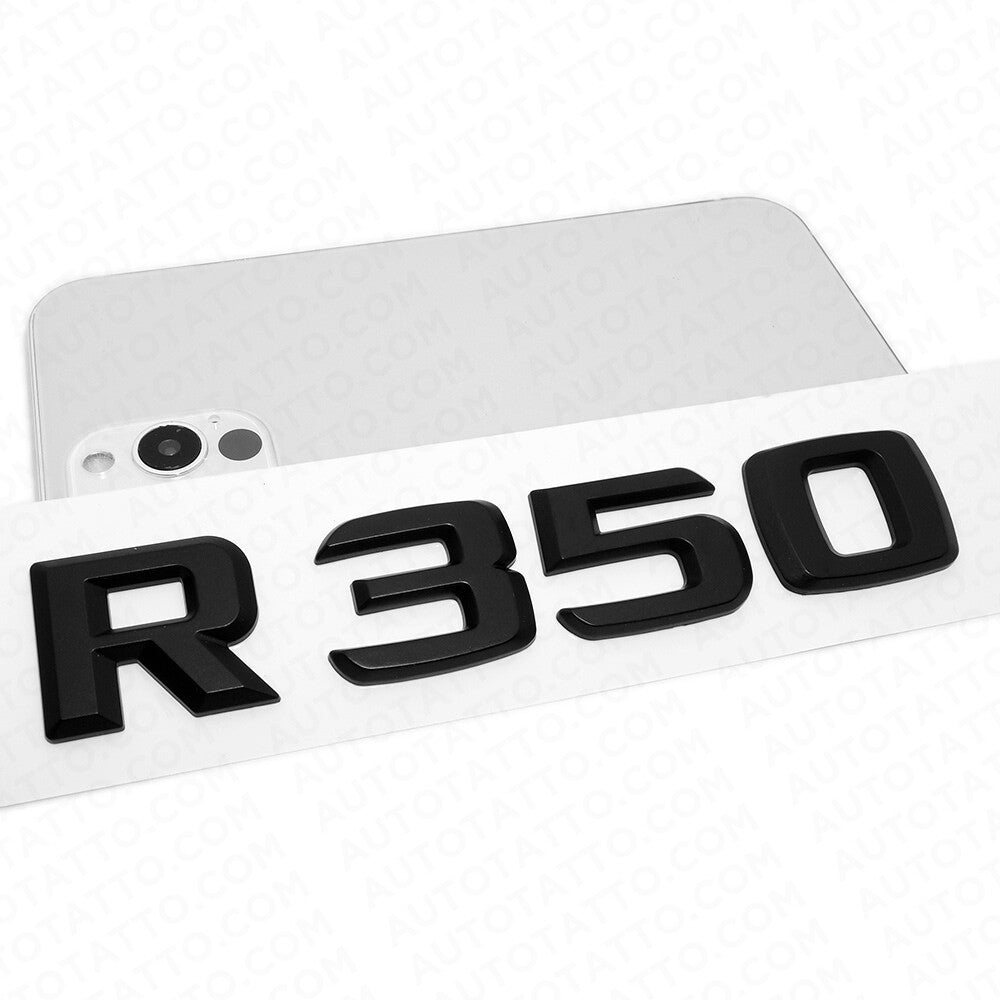 Benz R 350 AMG Letter 3D Emblem Trunk Logo Nameplate Badge Decorate Sport Black
