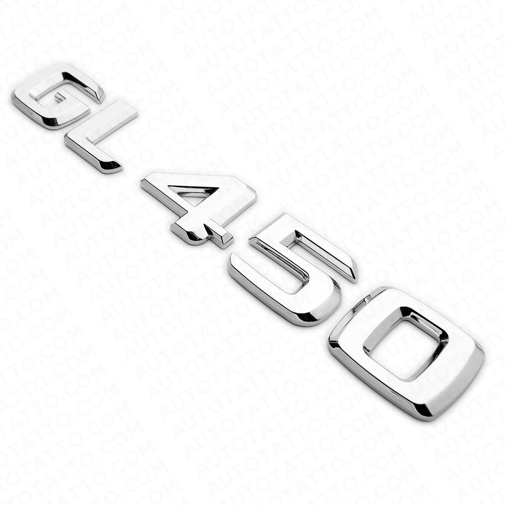 Benz GL 450 AMG Letter Emblem Trunk Logo Nameplate Badge Decorate Sport Chrome