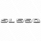 01-14 SL 550 AMG Letter Emblem Trunk Logo Nameplate Badge Decorate Sport Chrome