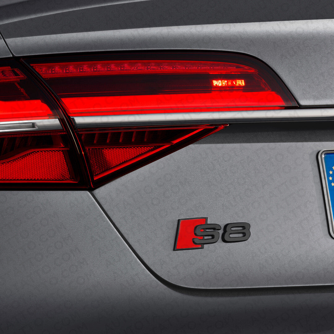Audi S8 Gloss Black Rear Letter Tail Nameplate Trunk Emblem Badge Sport Sline