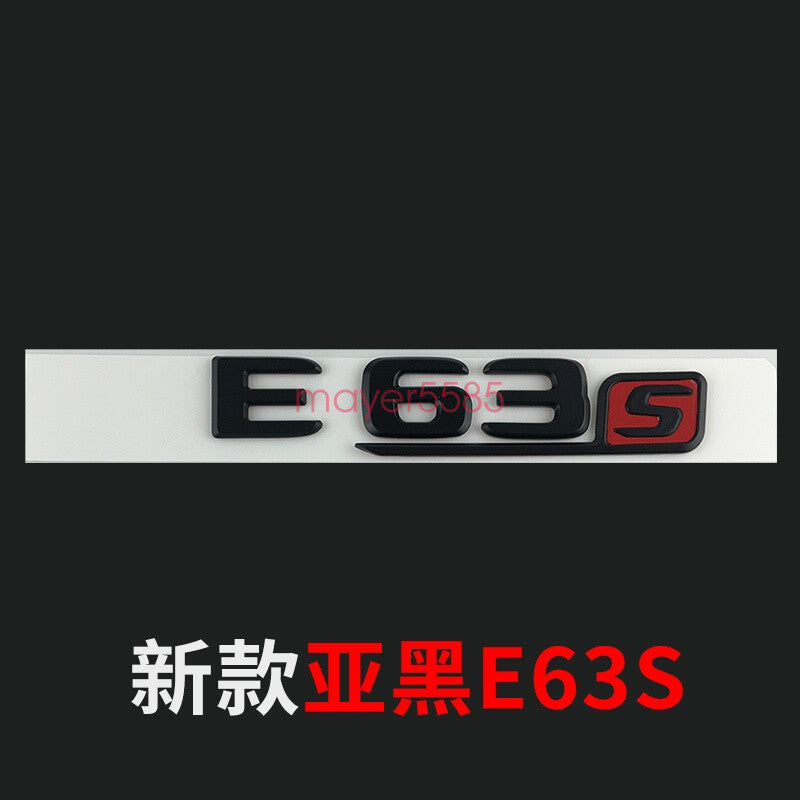 E63s AMG V8 BITURBO Trunk Emblem Badge Sticker for Mercedes Benz Matte black