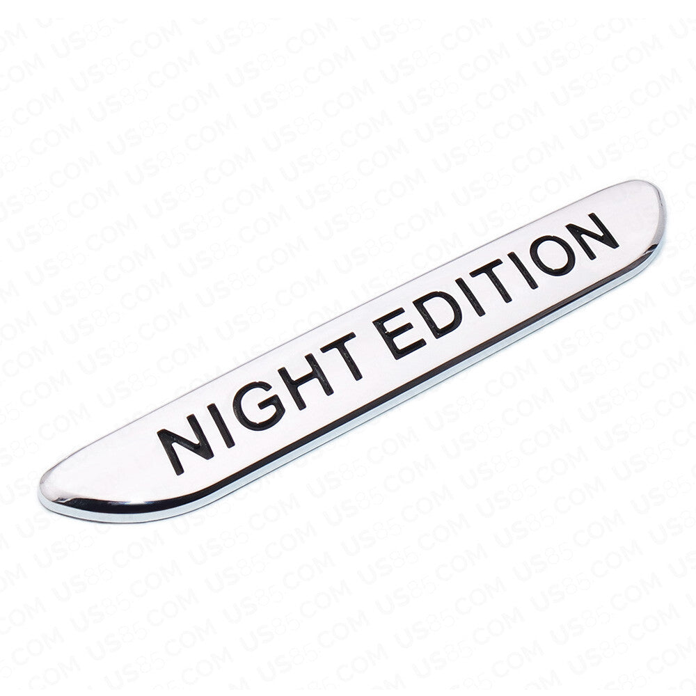 2pcs 3D Night Edition Fender Marker Car AMG Logo Badge Emblem Sport Decoration