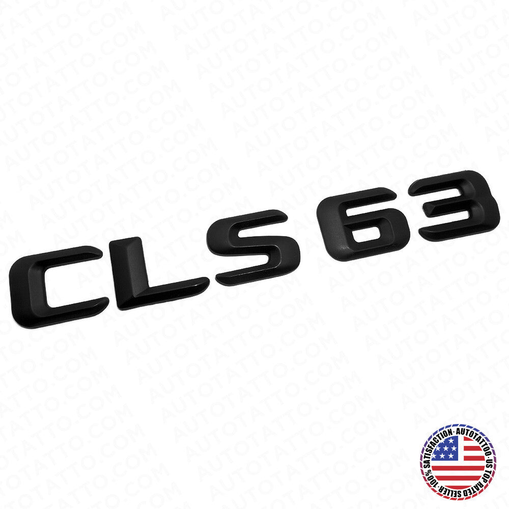 15-16 CLS 63 Emblem Trunk Lid Letter Nameplate Badge Decorate AMG Matte Black