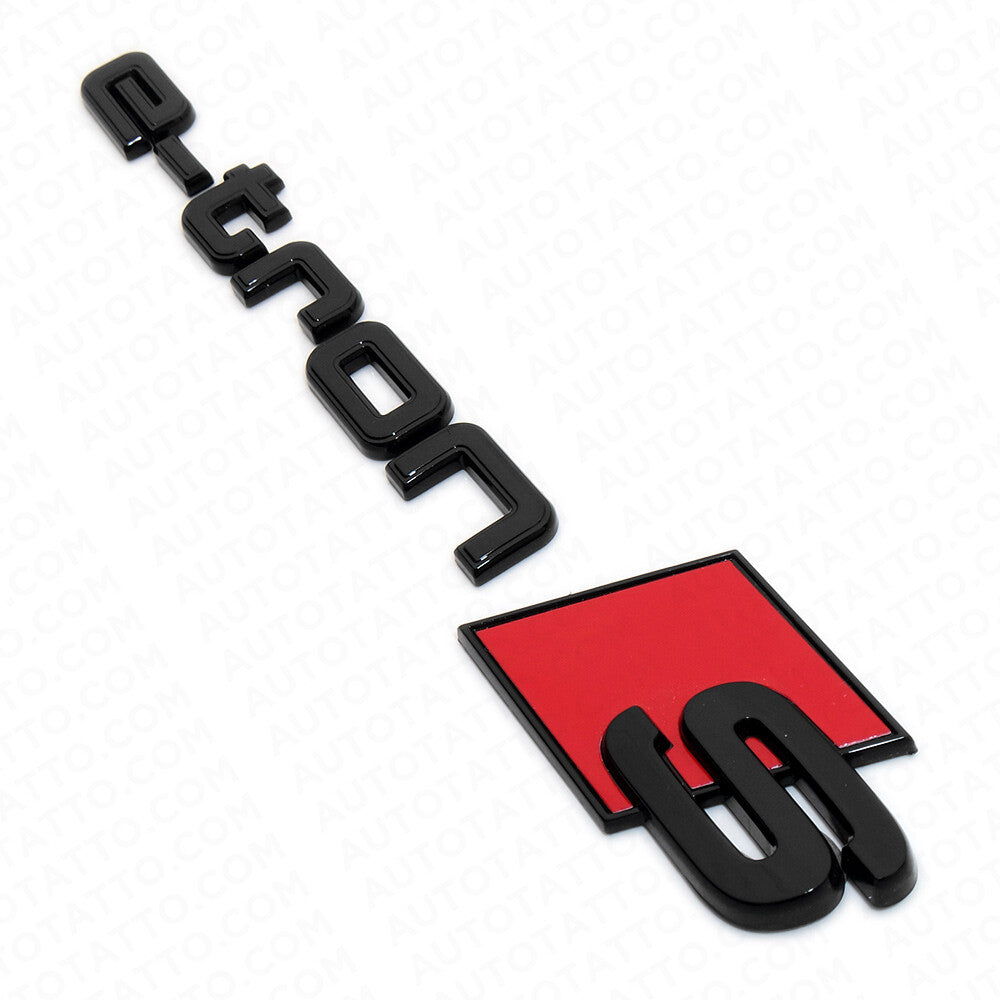 Audi e-tron S Gloss Black Letter Liftgate Nameplate Trunk Emblem Badge Sport