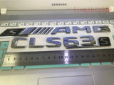 NEW "CLS63s + sAMG" High quality Rear Trunk Emblem Decal Badge FOR Mercedes Benz