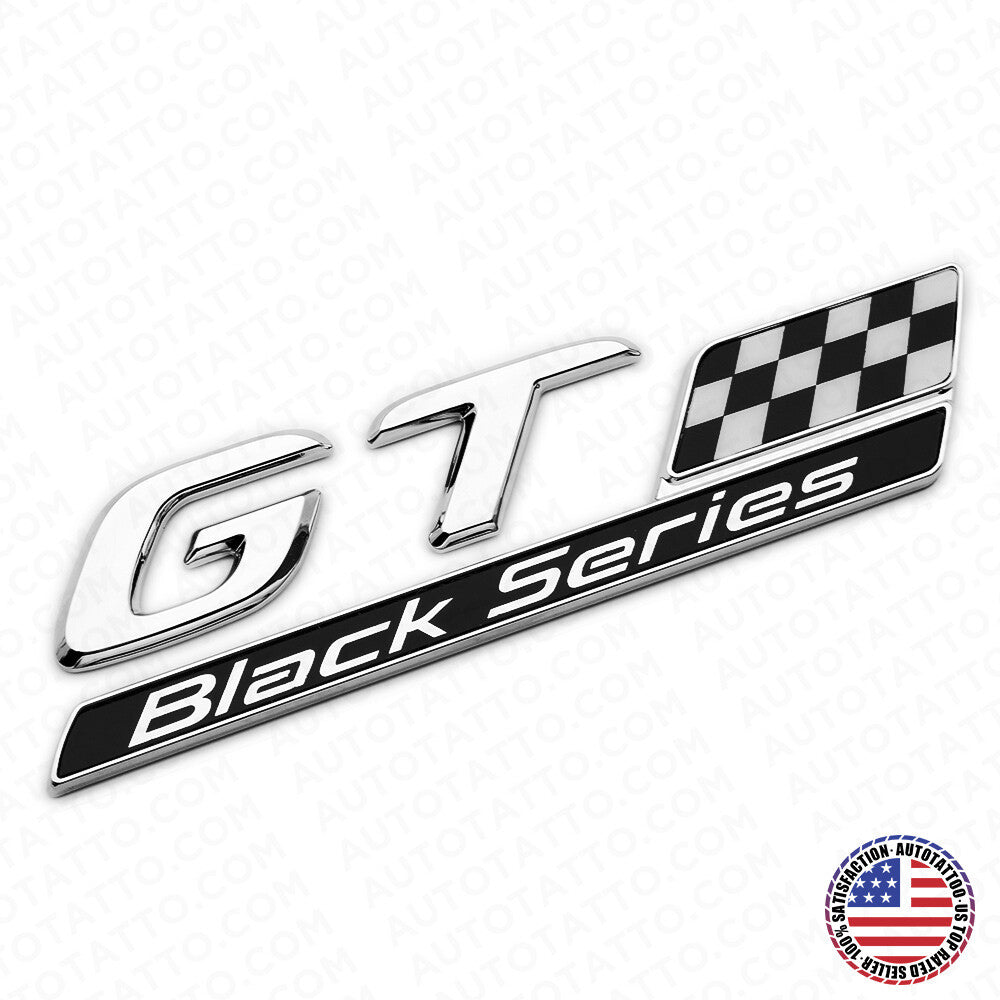 AMG GT Black Series Limited Edition Emblem 3D Trunk Lid Logo Decal Badge Chrome