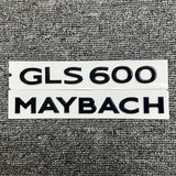 Black Maybach set Fender Side Rear Trunk Emblems Badge For Mercedes Benz GLS600