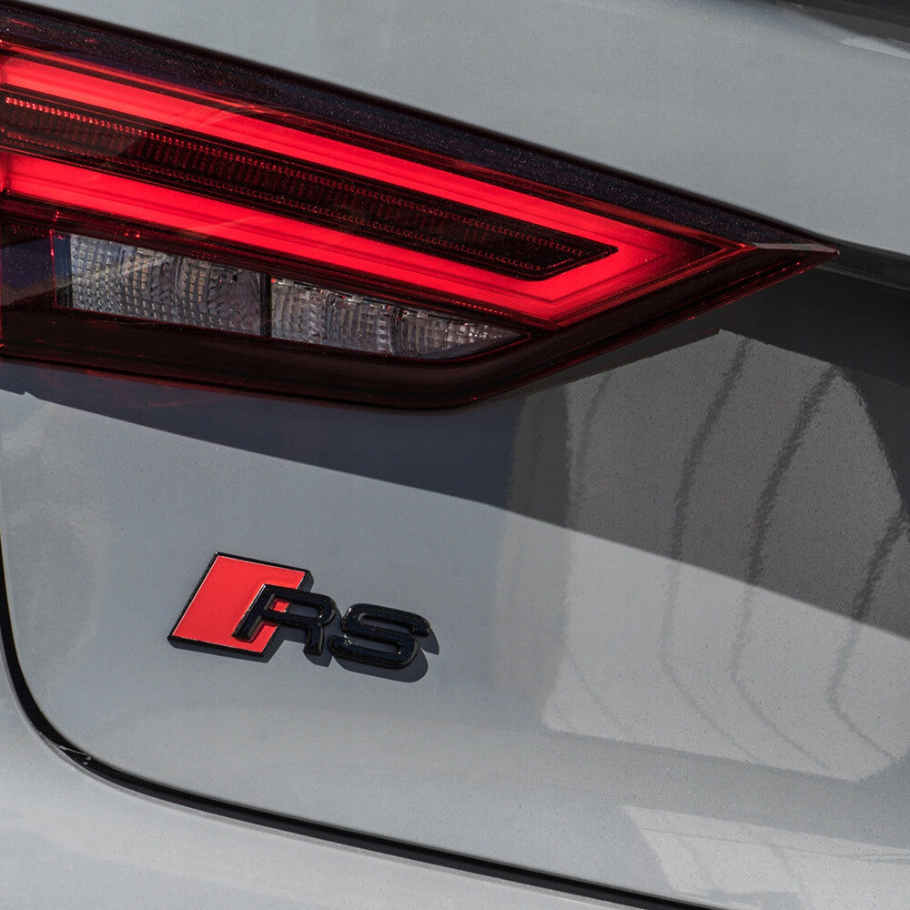 Audi RS Gloss Black Rear Letter Tail Nameplate Trunk Emblem Badge Sport Sline