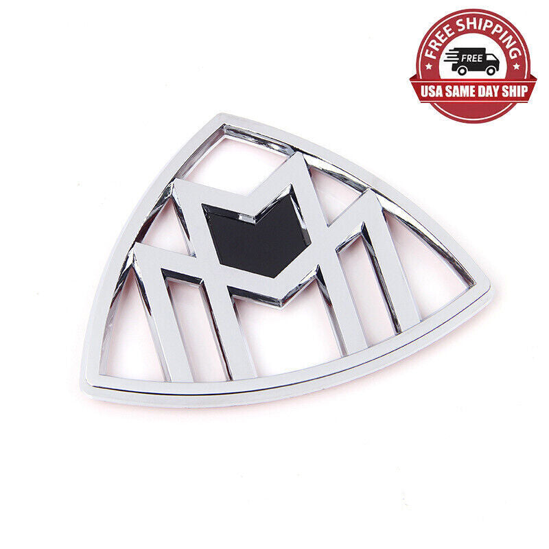 Bright Silver For Mercedes-Benz Maybach Trunk Emblem Rear Badge Standing W222