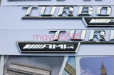 GLA45 + AMG + TURBO 4 MATIC Letters Trunk Embl Badge Sticker for Mercedes Benz