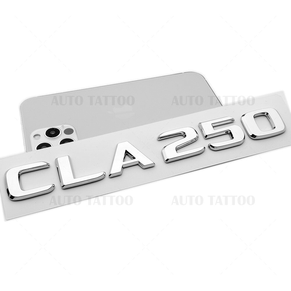 17-21 CLA 250 Emblem Trunk Lid Letter Logo Nameplate Badge Decorate OEM Chrome
