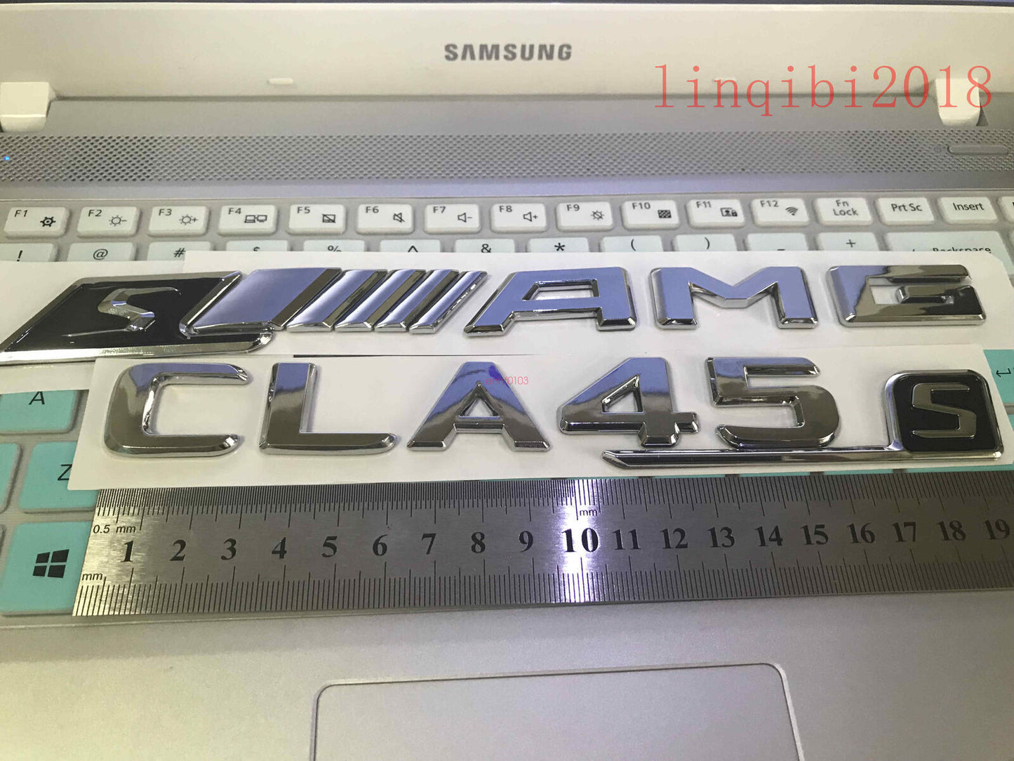 NEW "CLA45s + sAMG" High quality Rear Trunk Emblem Decal Badge FOR Mercedes Benz