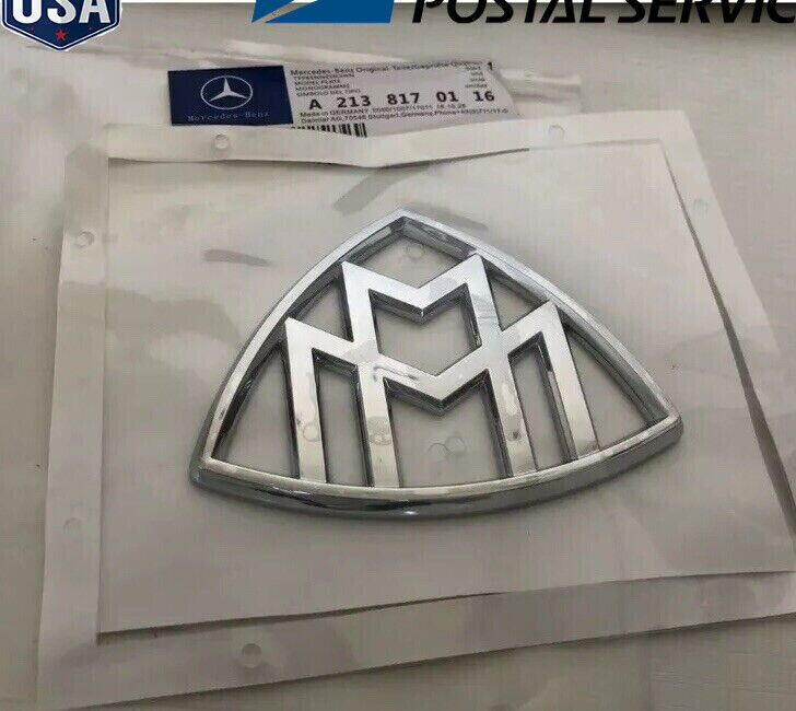 Mercedes-Benz Maybach Hood Emblems Rear Badg Standing C E S Class