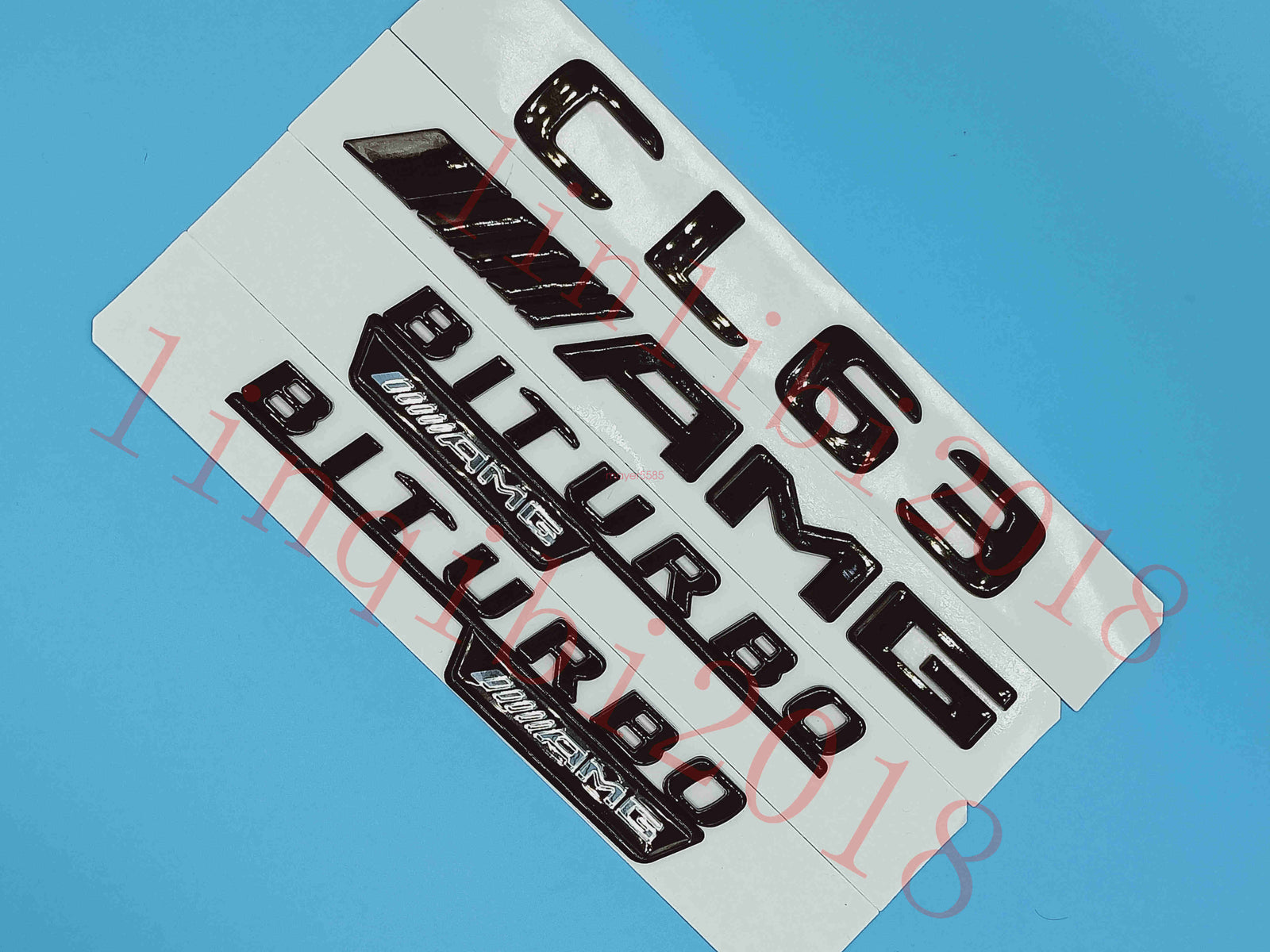 Gloss Black Flat " CL63 AMG BITURBO " Trunk Embl Badge Sticker for Mercedes Benz