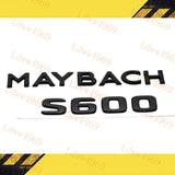 For S-Class W222 S600 Maybach Glossy Black Rear Trunk Emblem Decal Badge Sticker