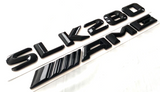 #1 BLACK SLK280 + AMG REPLACEMENT FOR MERCEDES REAR TRUNK EMBLEM BADGE NAMEPLATE