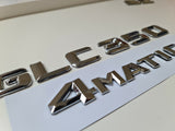 GLC350 4Matic Chrome Letter Number Rear Boot Badge Emblem For Mercedes CLC Class