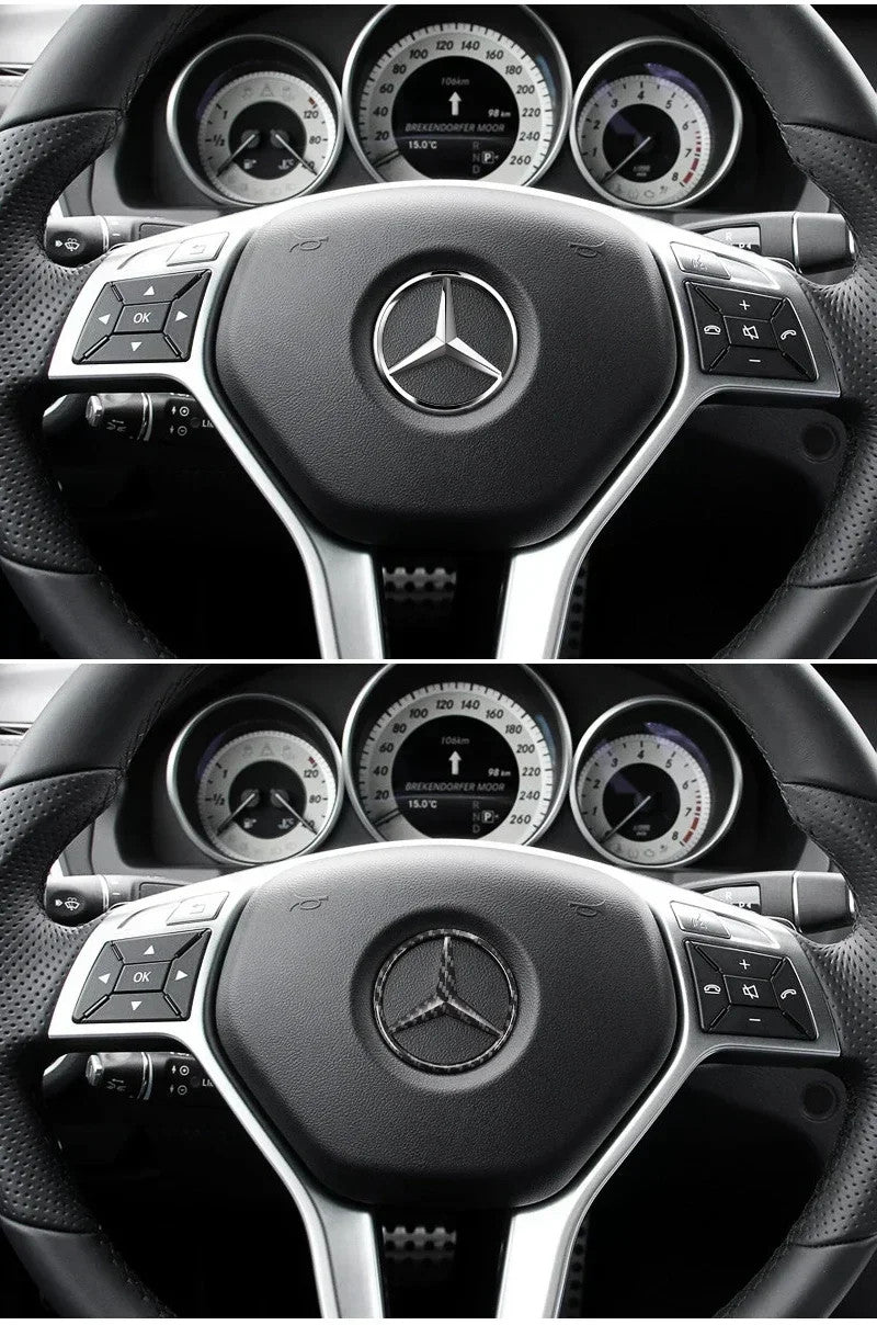 Mercedes Benz Steering Wheel Replace Badge Emblem W204 205 GLA GLC CLA A E Class