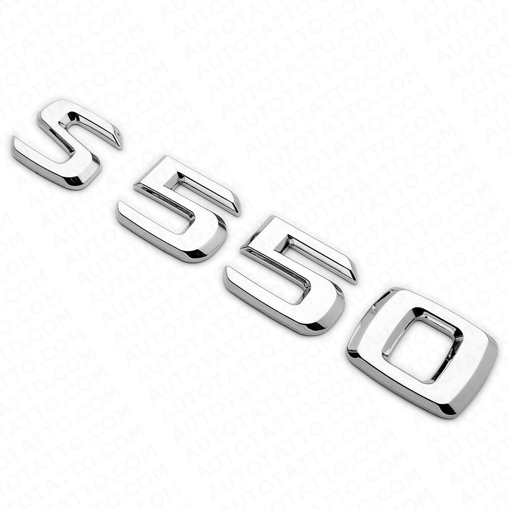 01-14 S 550 AMG Letter Emblem Trunk Logo Nameplate Badge Decorate Sport Chrome