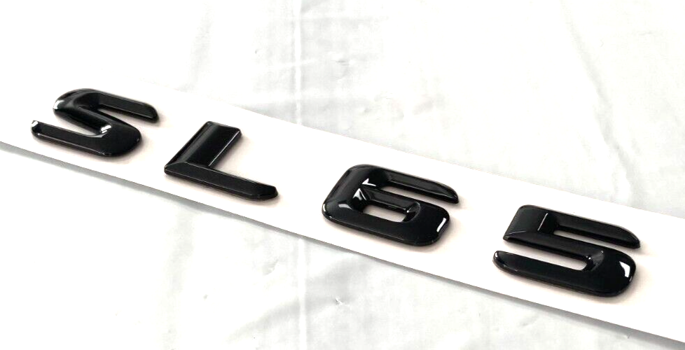 GLOSS BLACK SL65 FOR MERCEDES SL65 REAR TRUNK EMBLEM BADGE NAMEPLATE