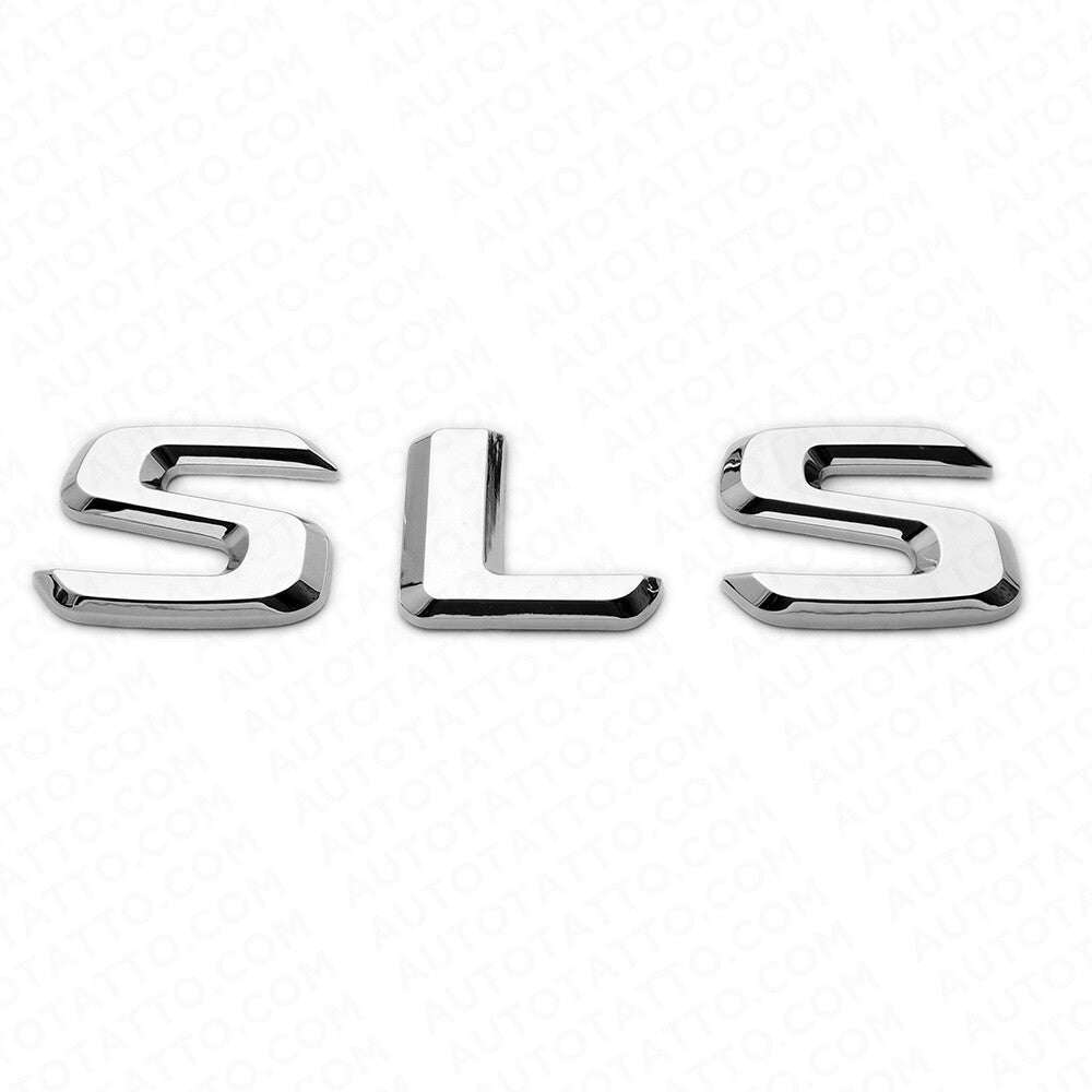 For Benz SLS AMG Letter Emblem Trunk Logo Nameplate Badge Decorate Sport Chrome