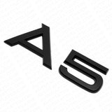 Audi A5 Matte Black Rear Letter Tail Badge Trunk Emblem Badge Sport Sline