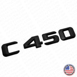 2016 C450 Emblem Trunk Lid Letter Logo Nameplate Badge Decorate AMG Matte Black