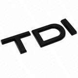 Audi Matte Black TDI Rear Letter Tail Nameplate Trunk Emblem Badge Quattro