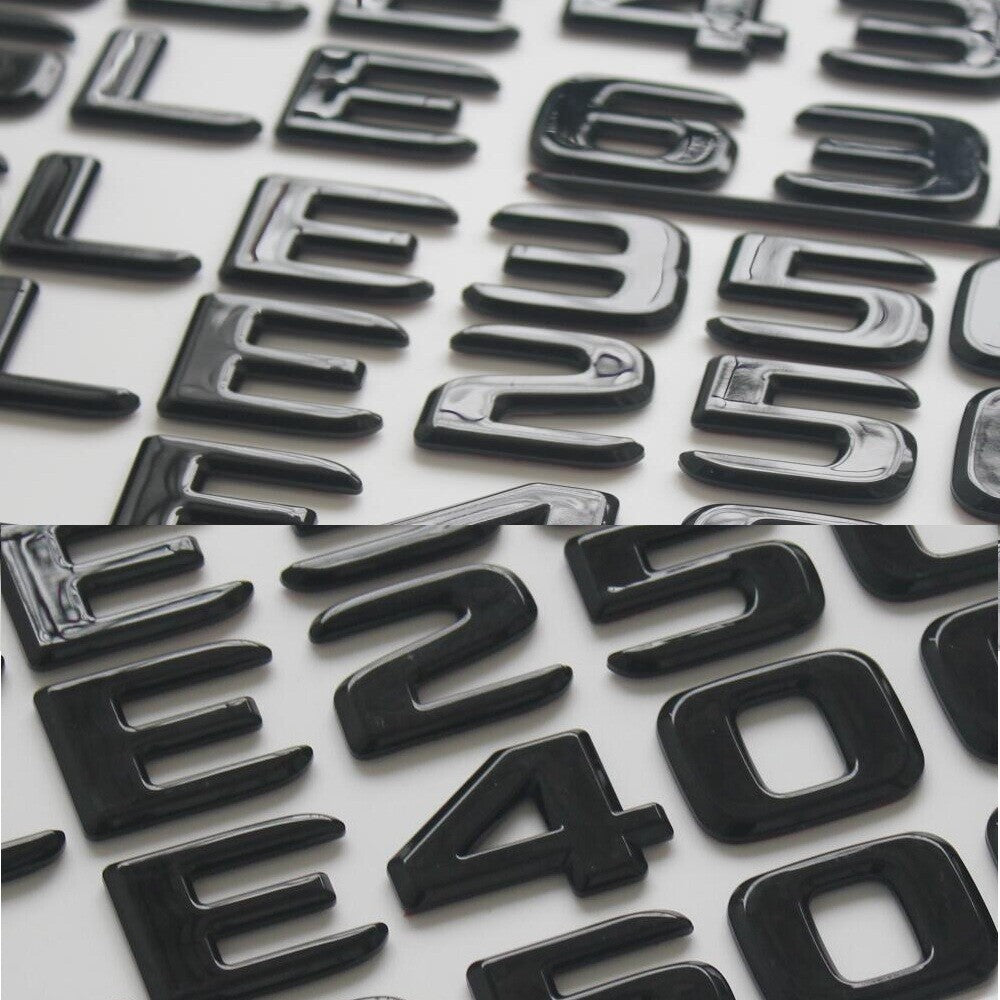 Gloss Black Letters Trunk Emblems for Mercedes Benz W166 W167 GLE350 Symbol