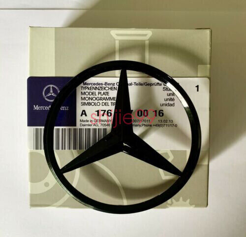 For Mercedes-Benz A CLA Class Rear Boot Lid Badge Star - GLOSS BLACK A1768170016