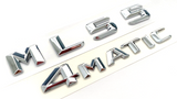 2X CHROME ML55+4MATIC FOR MERCEDES ML550 REAR TRUNK EMBLEM BADGE NAMEPLATE