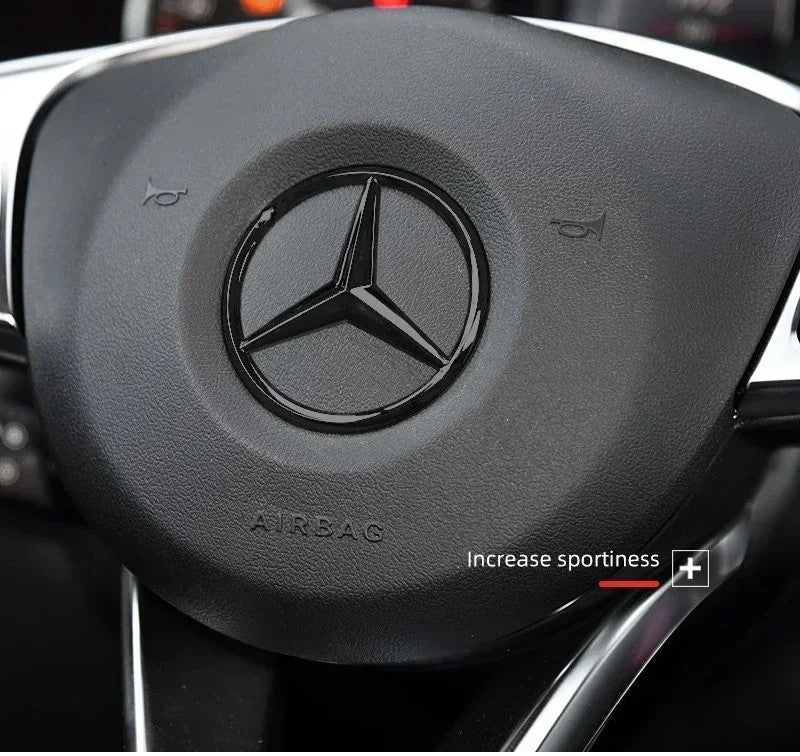 Mercedes Benz Steering Wheel Replace Badge Emblem W204 205 GLA GLC CLA A E Class