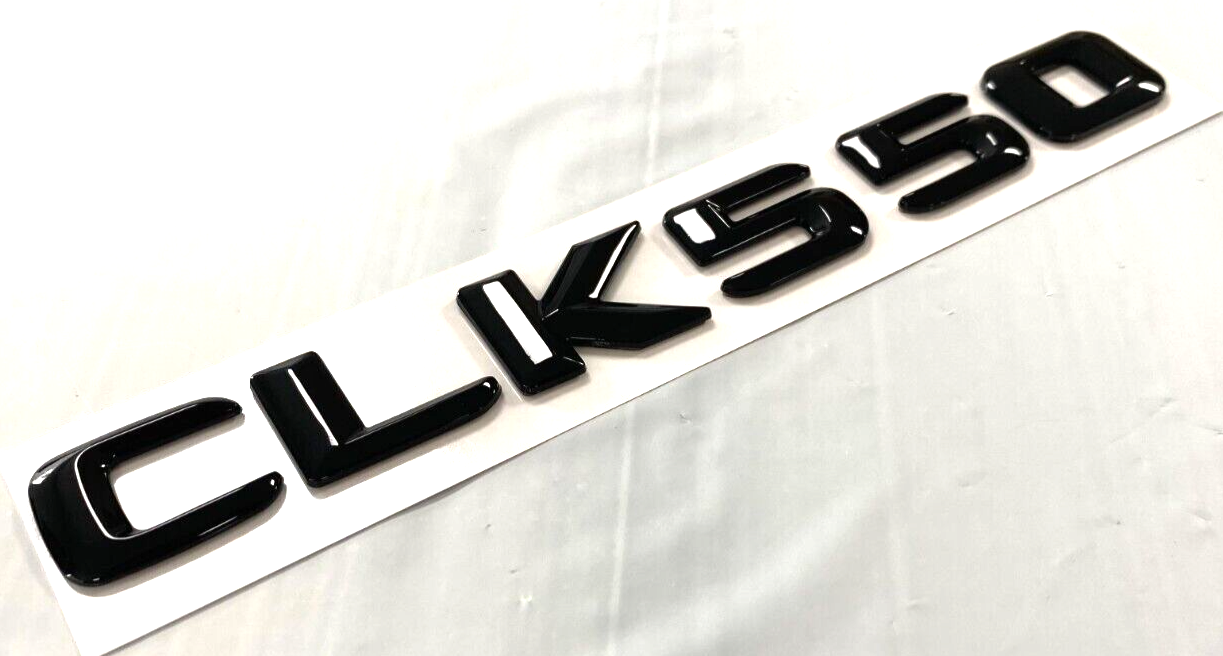 GLOSS BLACK CLK550 FOR MERCEDES CLK550 REAR TRUNK EMBLEM BADGE NAMEPLATE DECAL