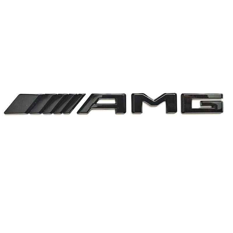 S63 AMG Rear Star Emblem Black Letter Badge Logo for AMG Mercedes W222 Sedan