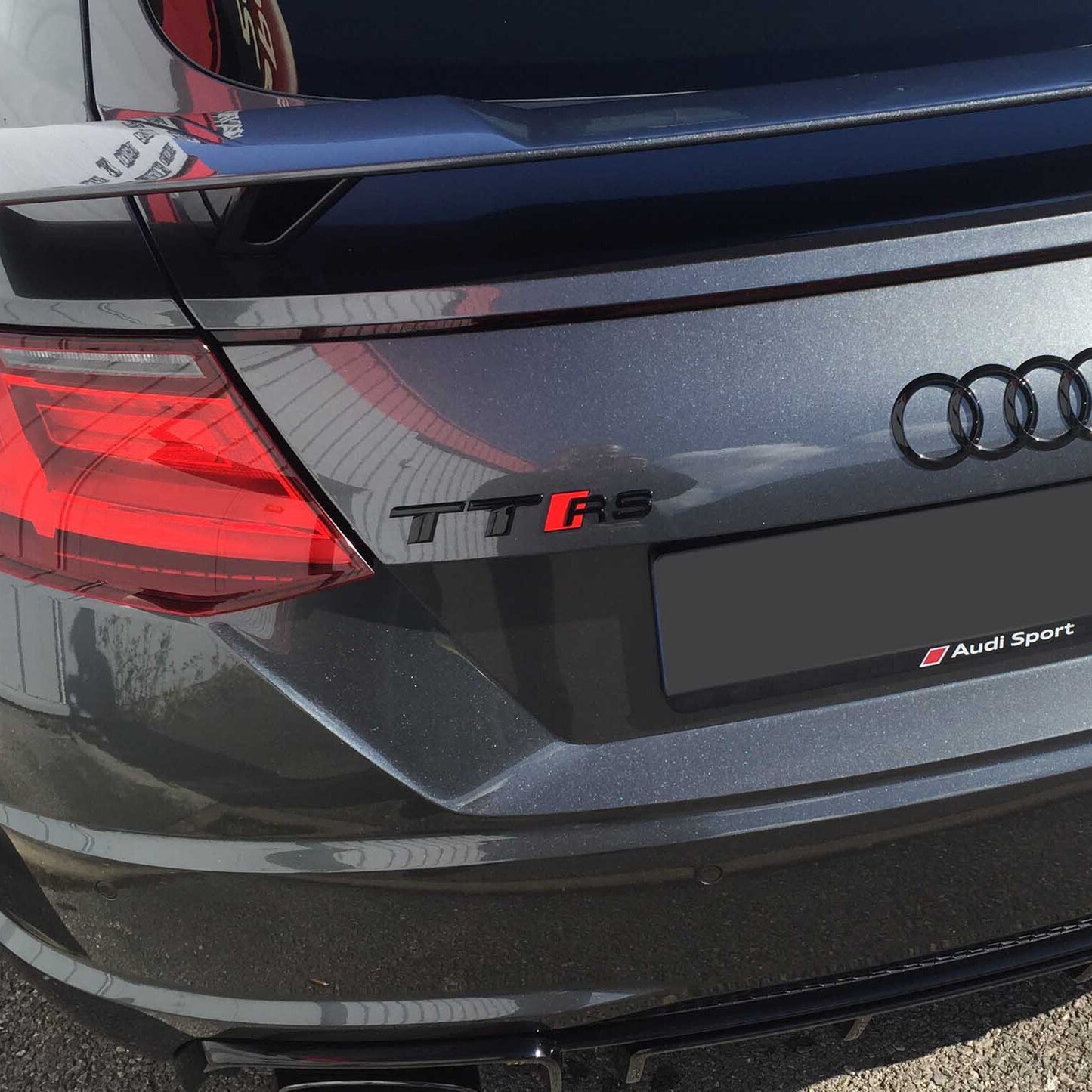 Audi TT RS Gloss Black Rear Letter Tail Nameplate Trunk Emblem Badge Sport
