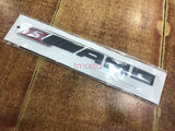 Black S////AMG S AMG Letters Trunk Emblem Badge Sticker for AMG S
