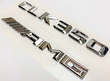 #1 CHROME CLK350 +AMG REPLACEMENT FOR MERCEDES REAR TRUNK EMBLEM BADGE DECAL LID