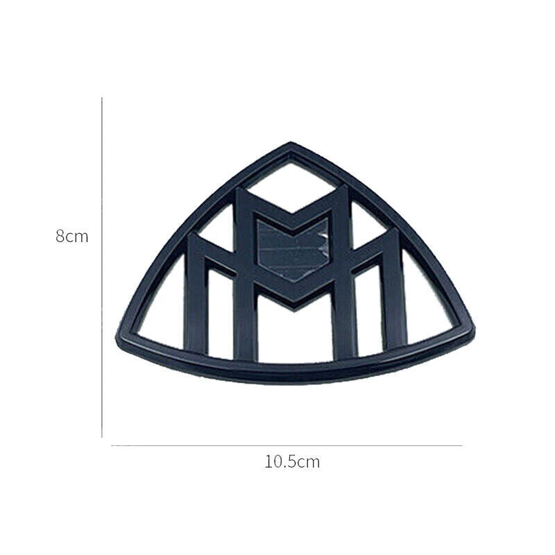 1x Genuine Gloss Black Maybach Trunk Emblem vertical Badge For Benz S-Class W222