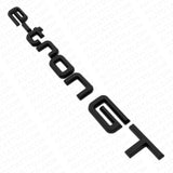Audi e-tron GT Matte Black Rear Letter Liftgate Nameplate Trunk Emblem Badge