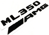 BLACK ML350+ AMG FOR MERCEDES REAR TRUNK EMBLEM BADGE NAMEPLATE DECAL NUMBERS